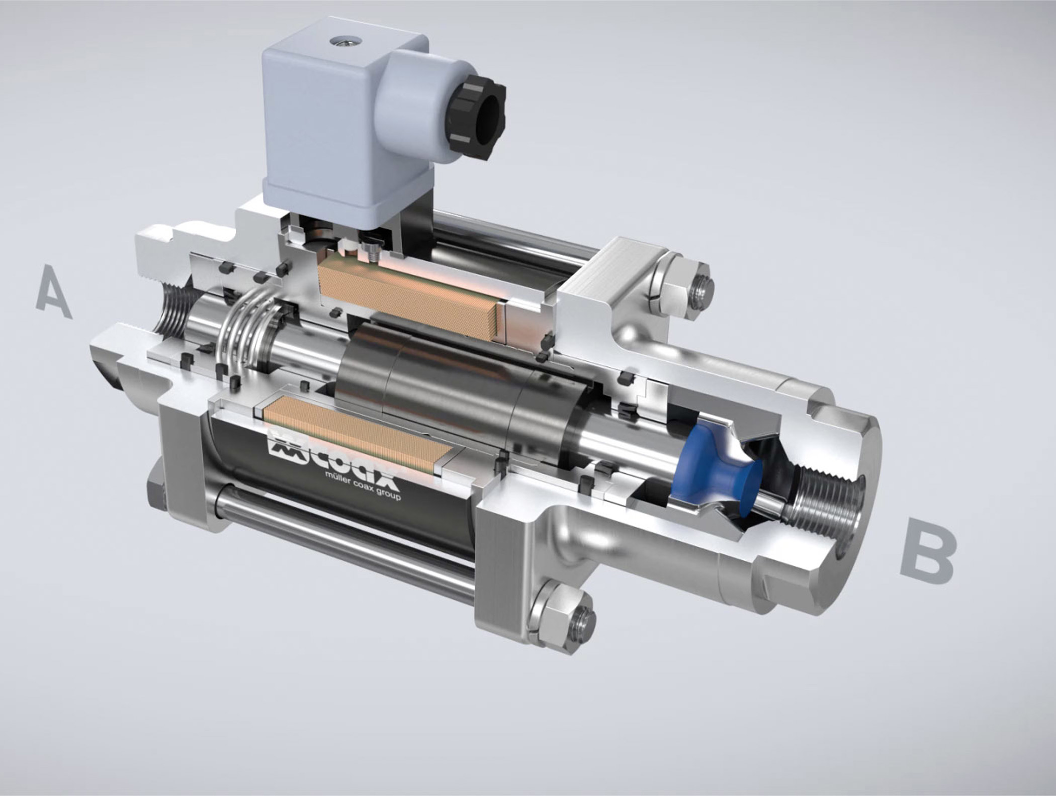 Pressure balanced design – operating from 0 bar
